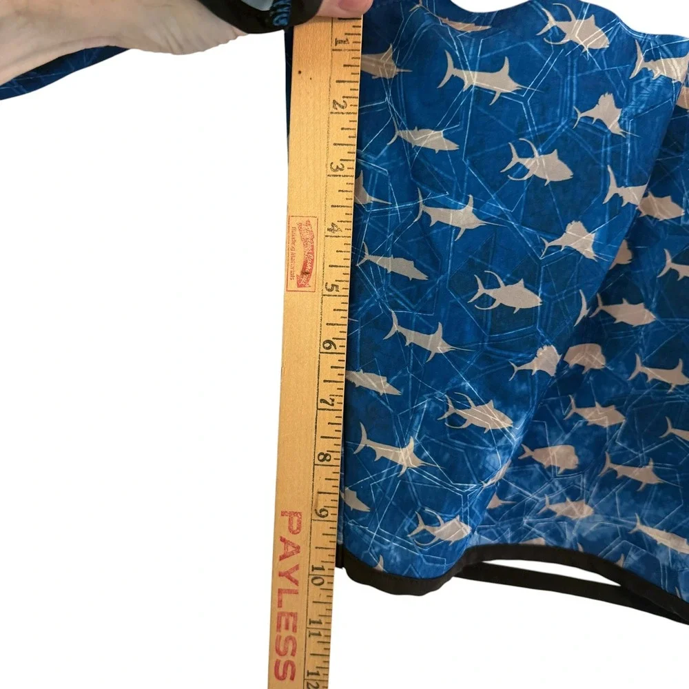 Pelagic The Wedge Boardshorts Mens 38 Patriotic American Flag Marlin Fishing XL